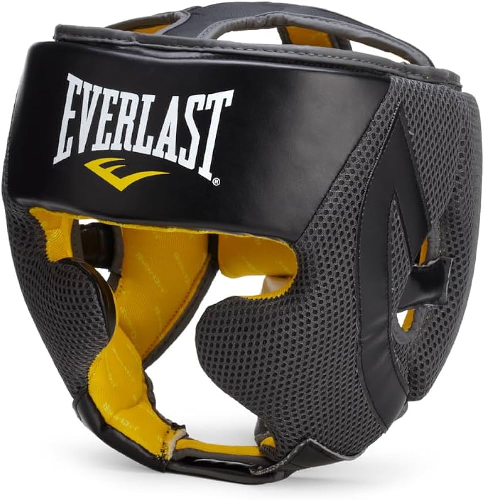 Amazon | Everlast 550401 Evercool ヘッドギア ブラック/グレー L/XL