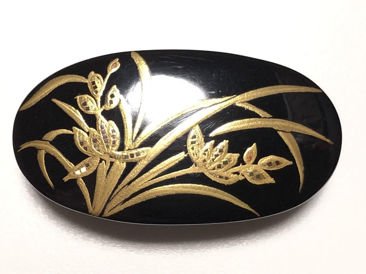 vintage】川崎川光 作家もの 螺鈿細工 本鼈甲 ブローチ ペンダント