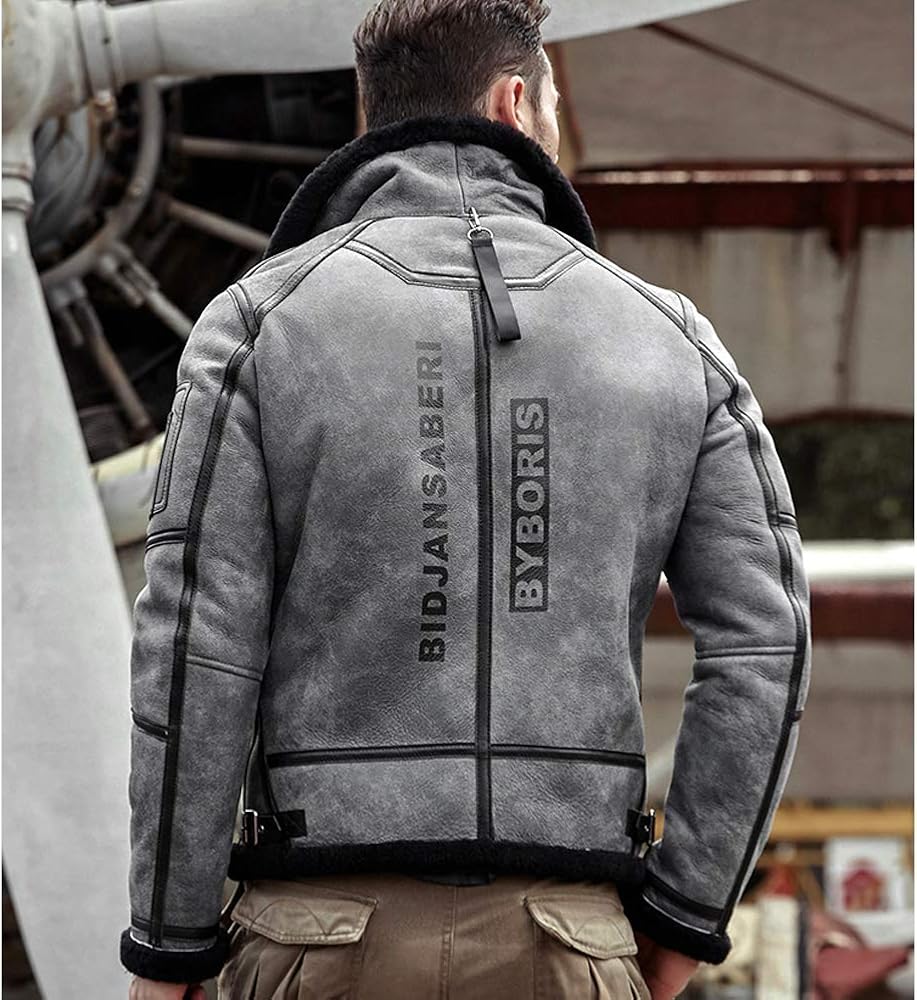 Amazon | [Denny&Dora] メンズシアリングジャケットB3フライト