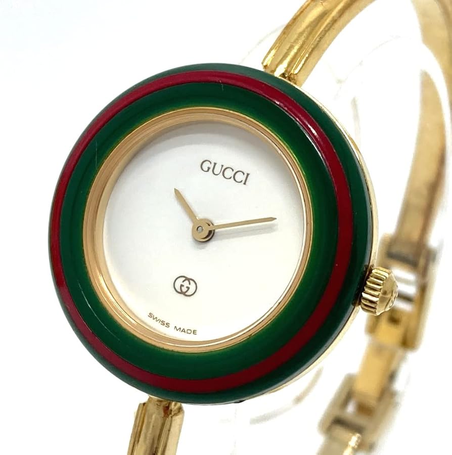 Amazon.co.jp: GUCCI 1100-L Change Bezel 12 Colors Bangle Watch