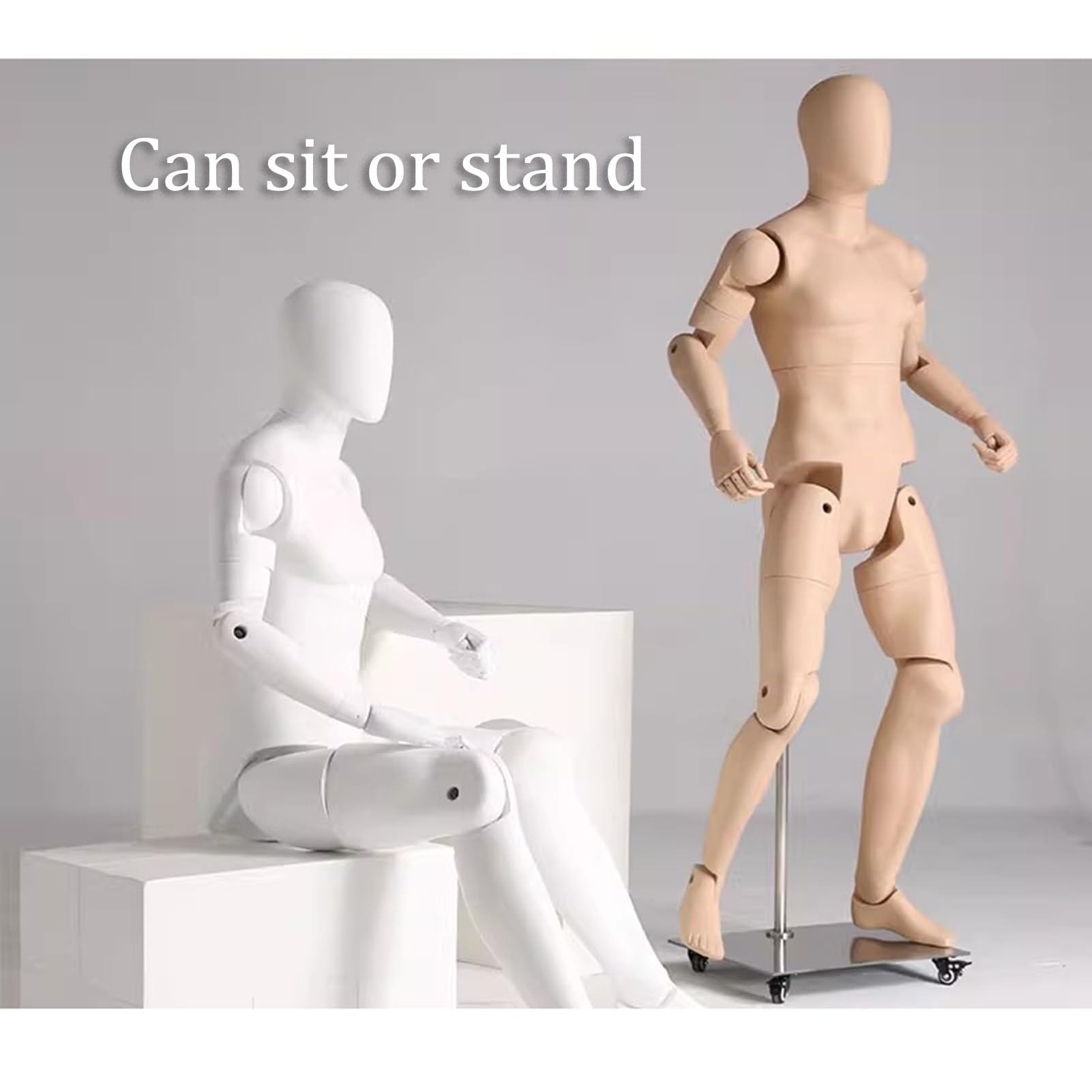 Amazon.co.jp: トルソー メンズ 男性のマネキンの手足は可動式でリアル