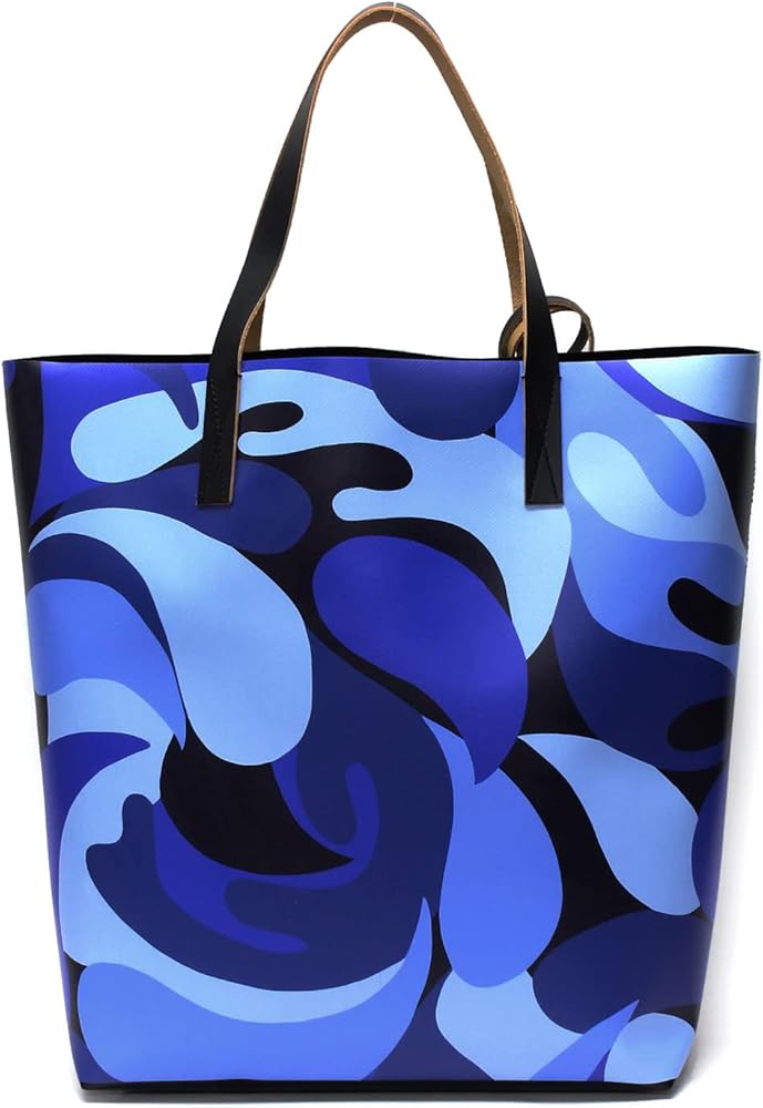 Amazon | (マルニ)MARNI PVCキャンバス ショッピング カモ柄トート