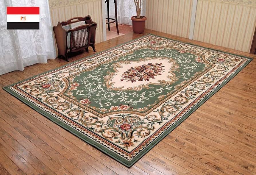 Amazon | ウィルトン織ベルサイユ柄カーペット 130×200cm レッド