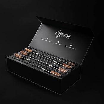 Amazon.com: SENKEN 7-Piece Damascus Kitchen Knife Set - Tsunami