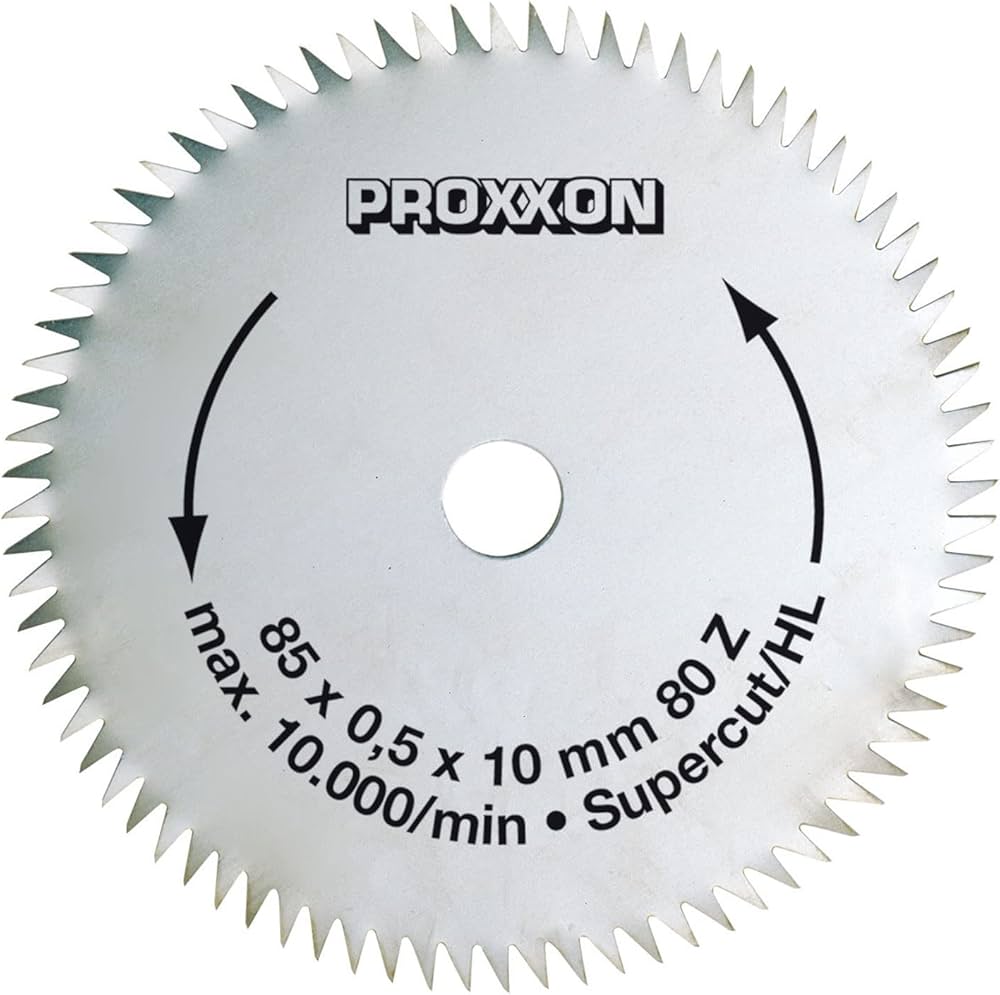Proxxon Dairesel Testere Bıçağı, Süper Kesim, 85 Mm, 80 Dişli