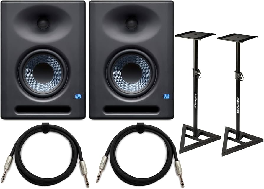 Amazon | PreSonus Eris E5 XT ペア 2ウェイスタジオモニター EBM Wave