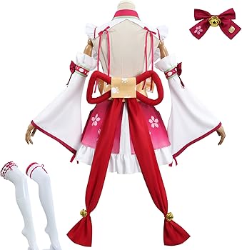 Amazon.co.jp: [COSSA] さくらみこ 桜巫女 ウィッグ付き イベント