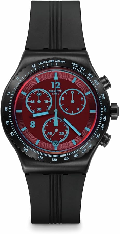 Amazon.com: Swatch I New Chrono Unisex Watch Casual Polymer Black