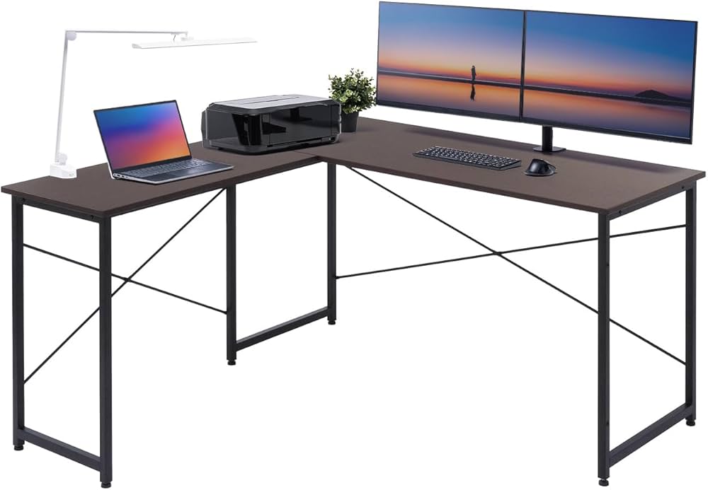 Amazon | サンワダイレクト L字デスク パソコンデスク L字 モニター
