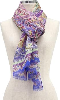 Amazon | [エトロ] スカーフ ウール シルク マルチカラー Scarf Multi
