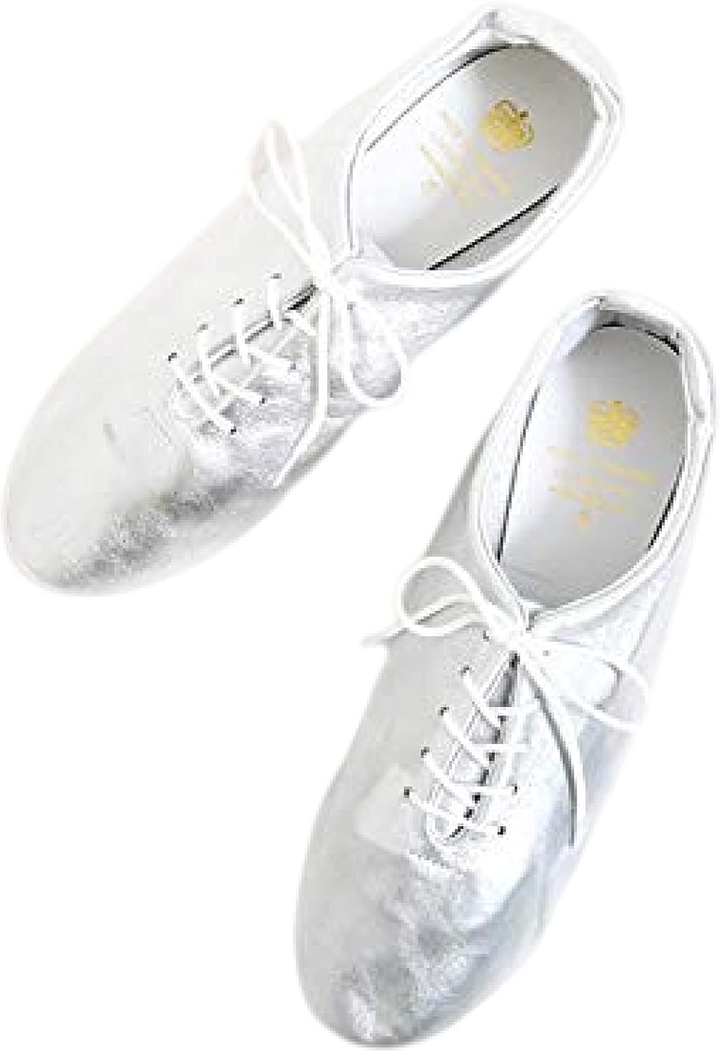 Amazon.co.jp: Crown Dance Jazz Shoes Silver Jazz Leather Women's