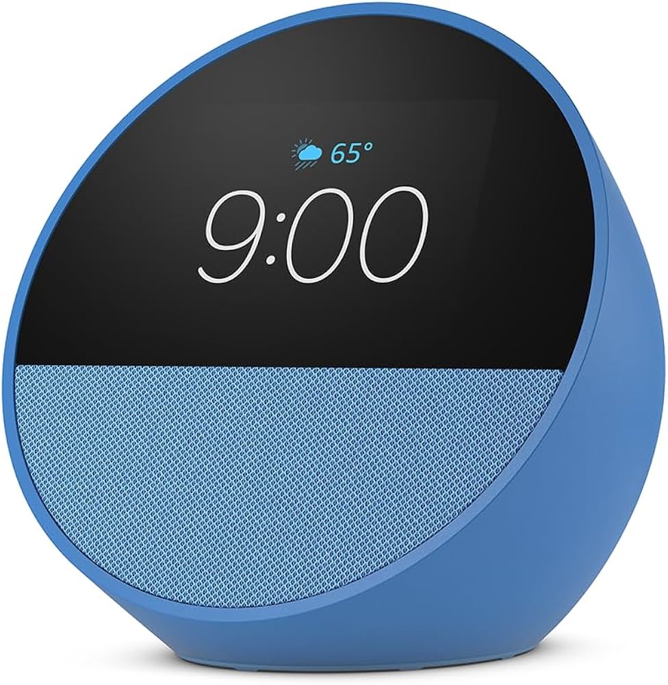 Amazon.com: Echo Spot Bundle: Includes Echo Spot | Ocean Blue