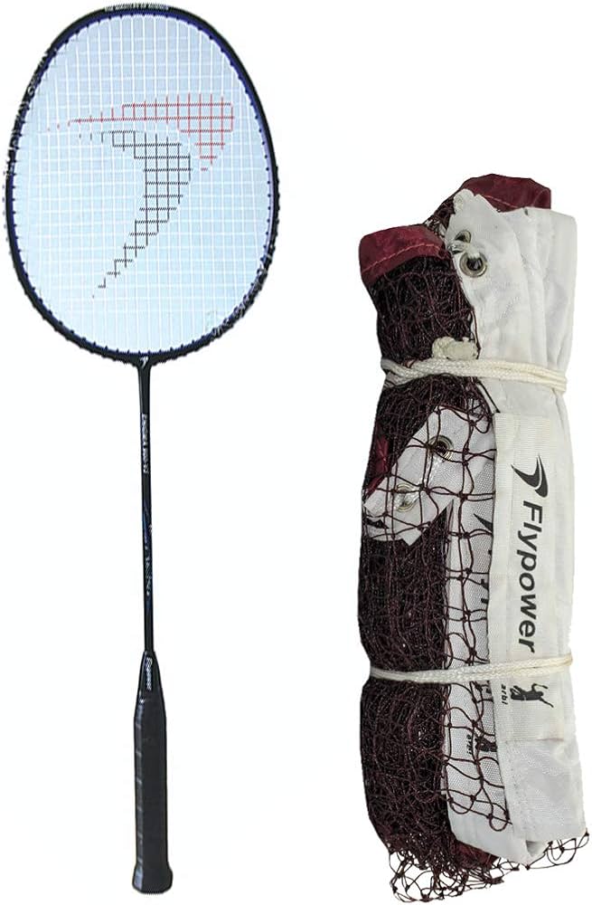 FLYPOWER Badminton Racket Enigma 900 V3 with NET 850 MAHROON