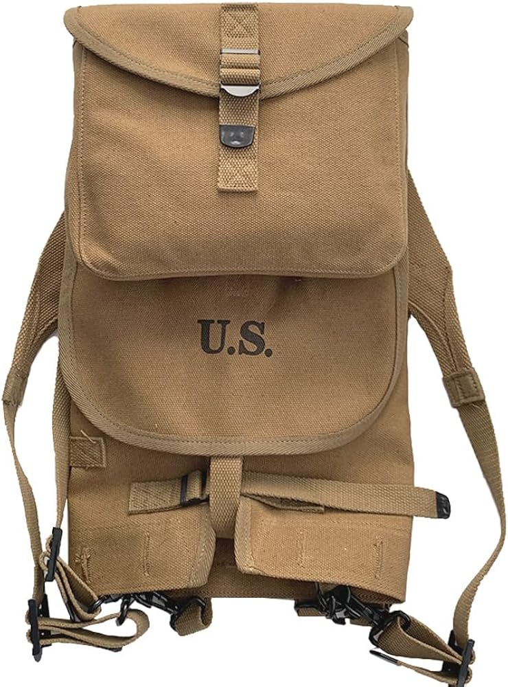 Amazon.co.jp: M1928 Haversack WW2 ヴィンテージ カーキ キャンバス