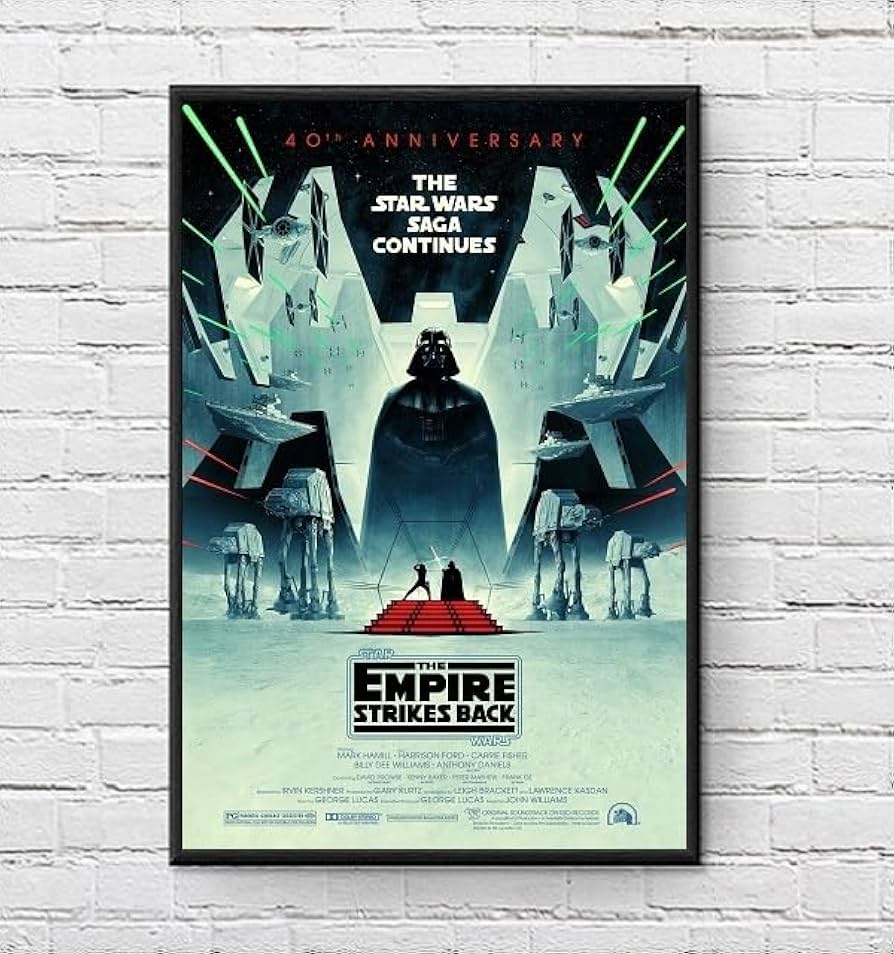 Amazon.co.jp: 【フレーム付-黒-】 映画ポスター スターウォーズ