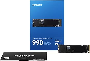 Samsung 990 EVO NVMe M.2 SSD 2TB, PCIe 4.0 x4 / PCIe 5.0 x2, NVMe