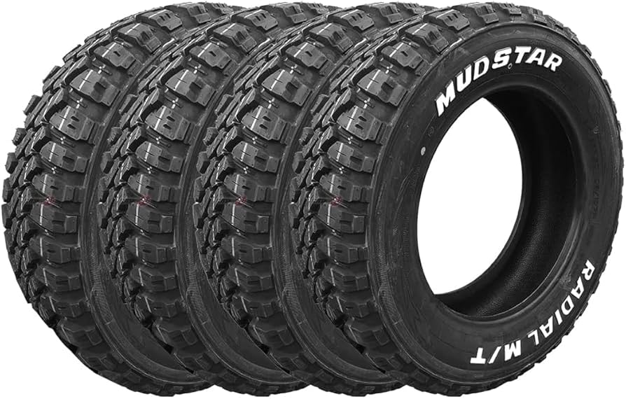 Amazon | 4本セット MUDSTAR RADIAL M/T 195/65R15 91T WL ホワイト