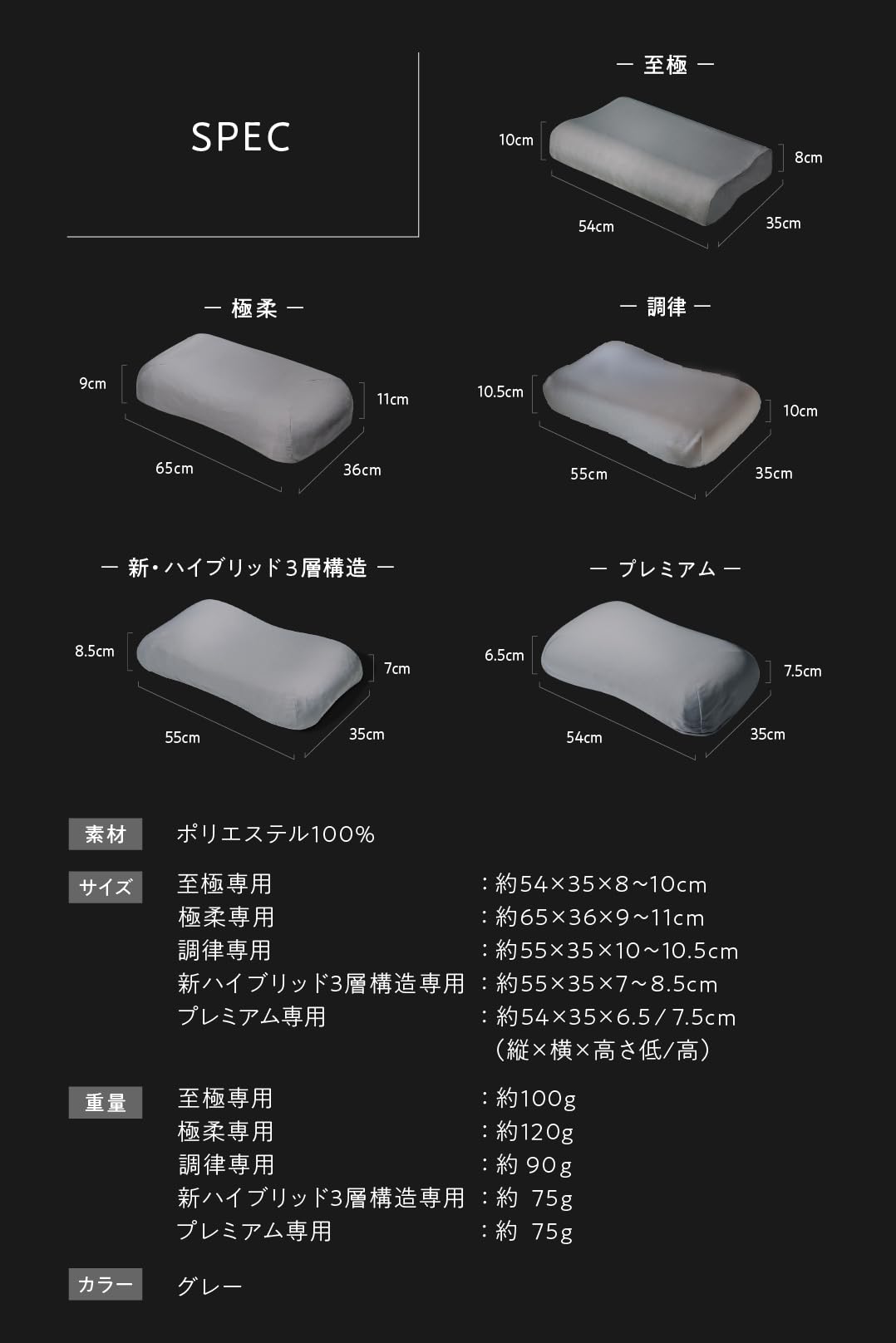 Amazon｜ヒツジのいらない枕 さらさら枕カバー グレー プレミアム専用