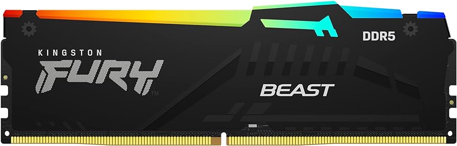 Kingston FURY Beast RGB 8GB 5200MT/s DDR5 CL40 DIMM Desktop Memory