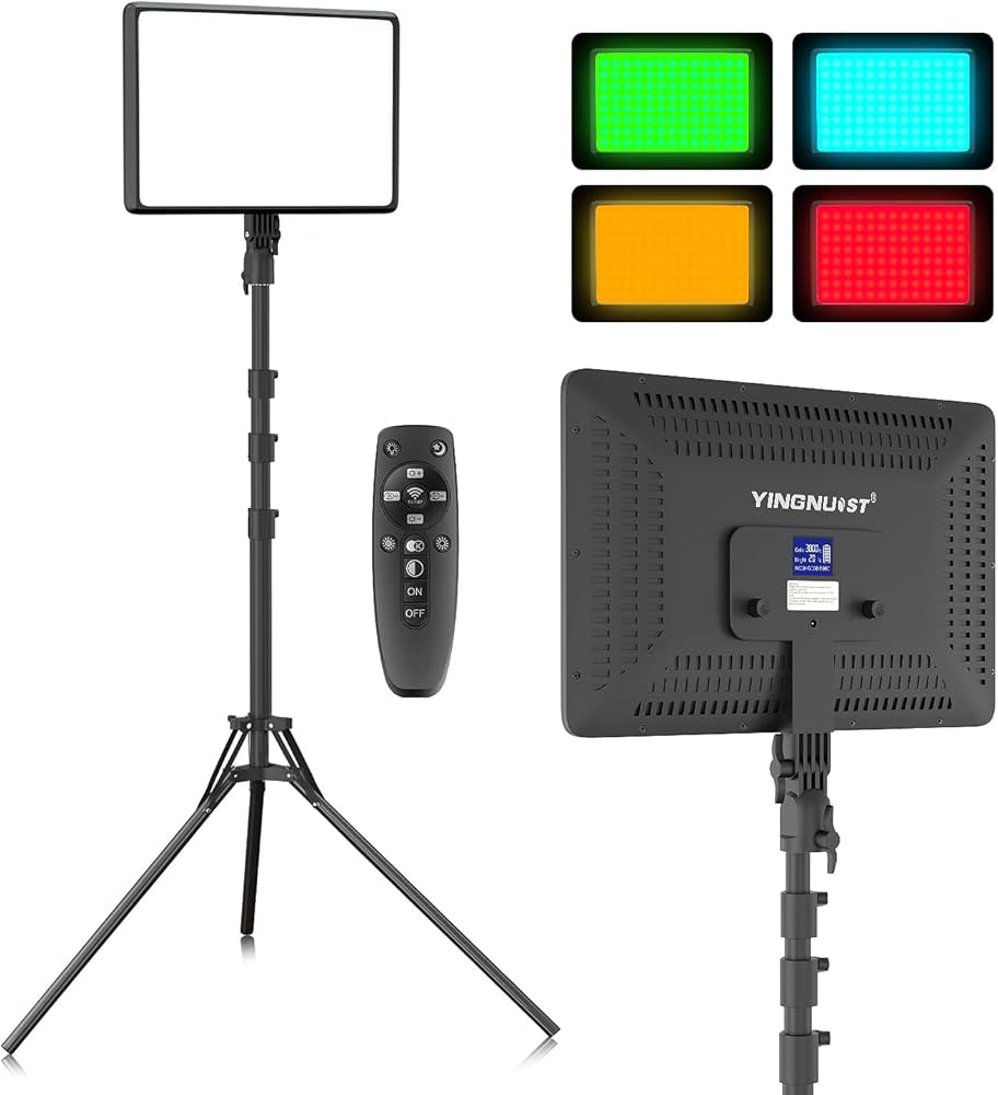 Amazon | RGB 16インチ LEDビデオライト 撮影用ライト rgbライト
