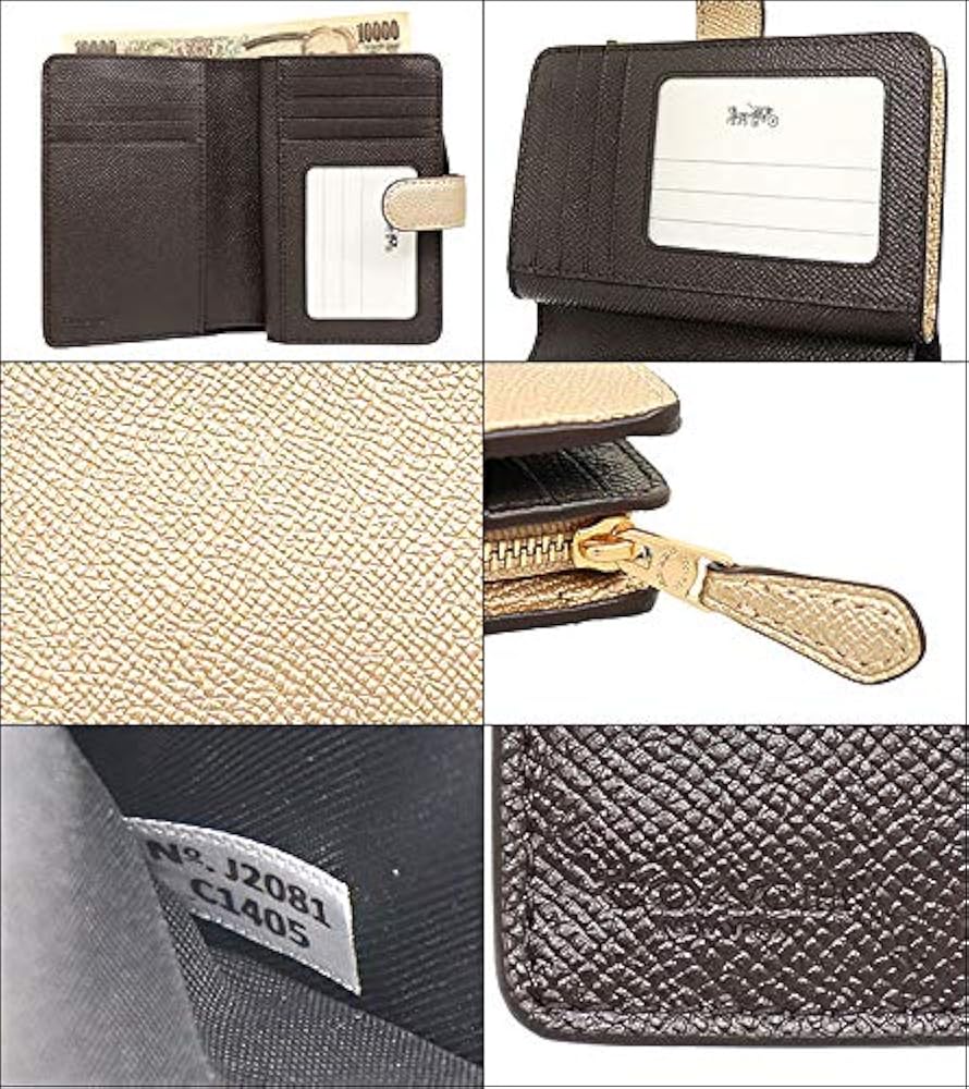 Amazon | [コーチ] 財布(二つ折り財布) FC1405 C1405 メタリックペール