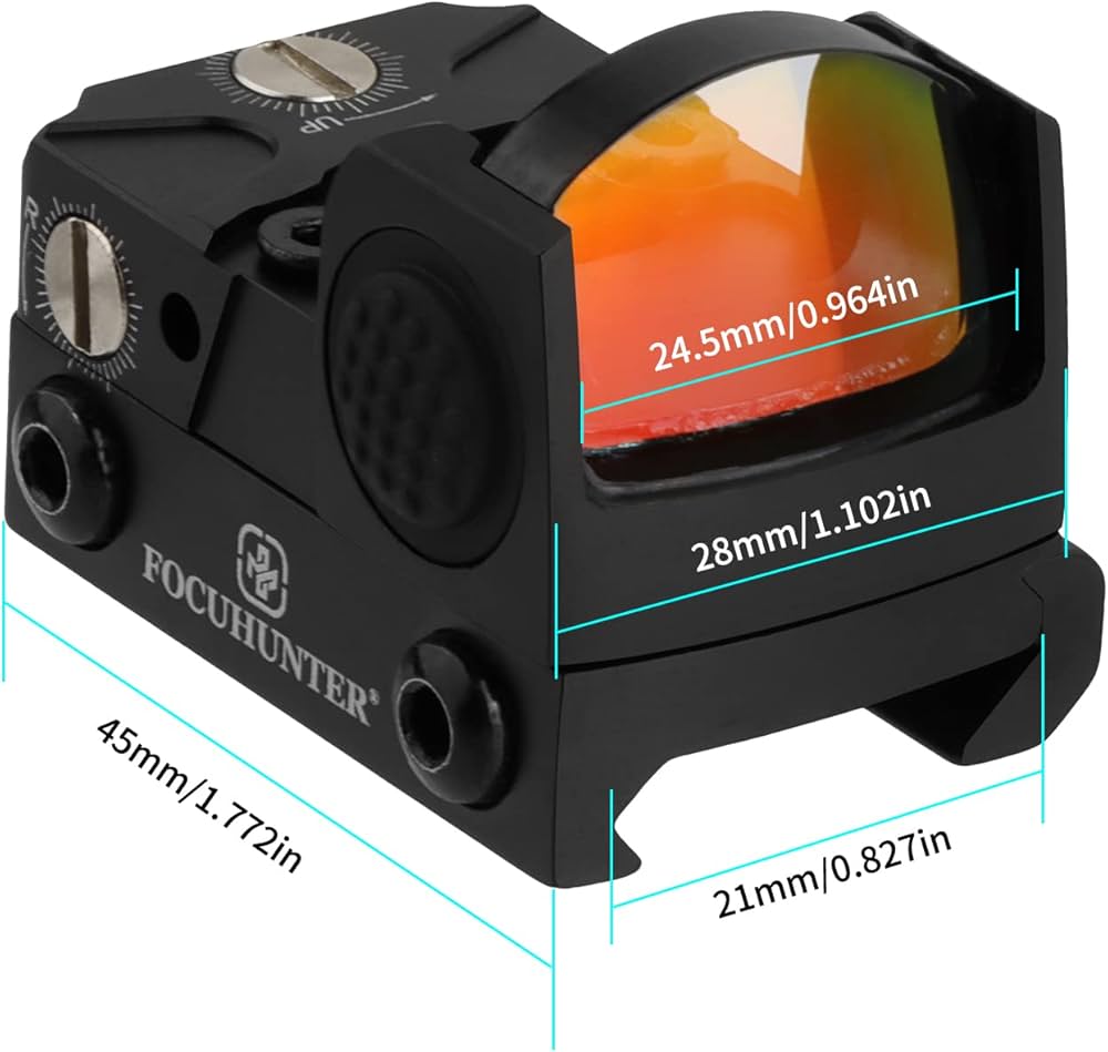 Amazon.co.jp: FOCUHUNTER レッドドットサイト 1X22 2MOA ミニ