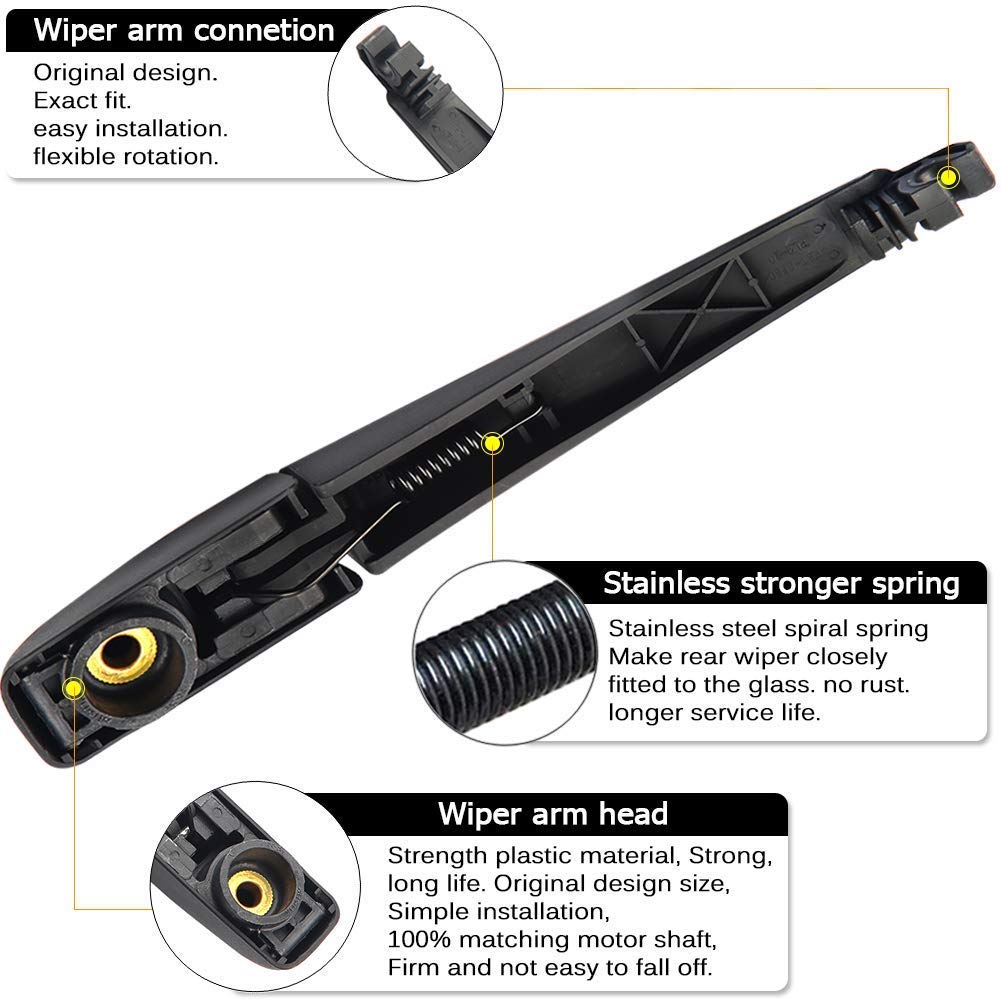 Amazon | Katigan 2013-2017用 リヤワイパーアームブレードセット