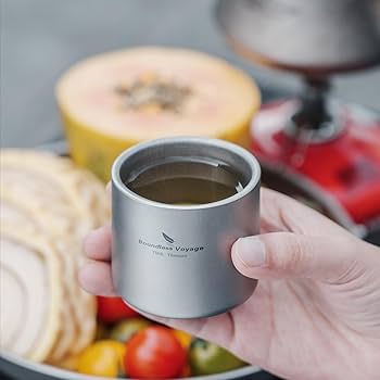 Amazon.co.jp: Boundless Voyage チタンマグカップ 75ml おちょこ