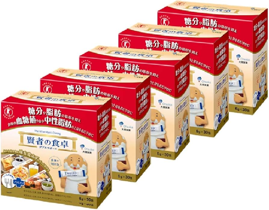 Amazon | 大塚製薬 賢者の食卓 ダブルサポート 6g×30包×5箱 【特定保健