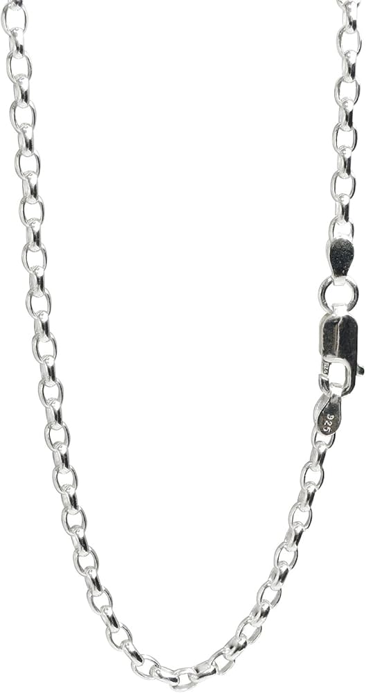 Amazon | [新宿銀の蔵] シルバー925 オーバルロールチェーン 幅約2.8mm