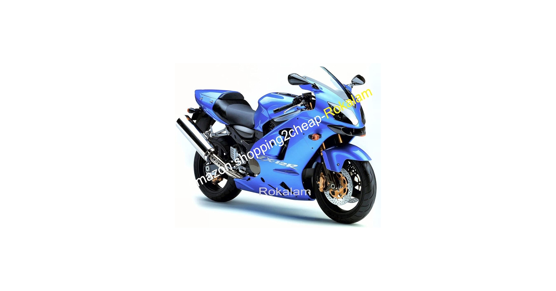 For Kawasaki Ninja ZX12R 2002 2003 2004 ZX-12R ZX 12R Blue