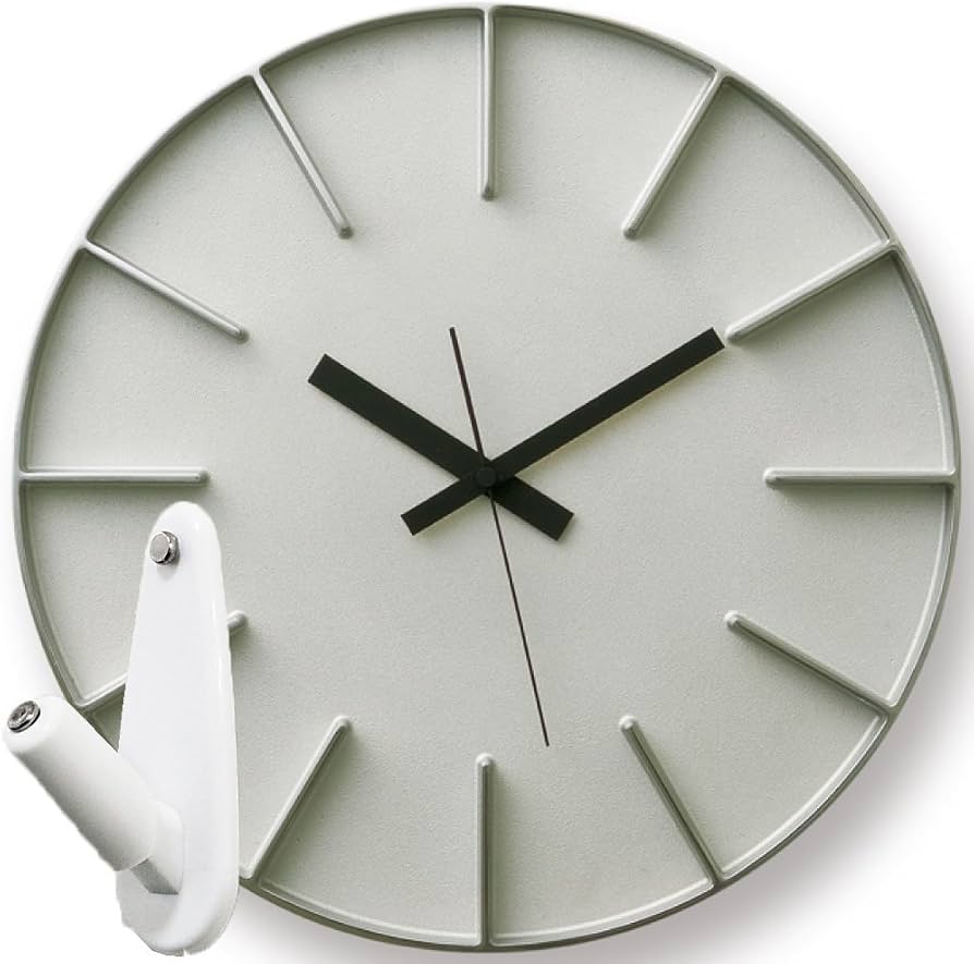Amazon.co.jp: Lemnos Edge Clock AZ-0115 + 壁の穴が目立ちにくい時計