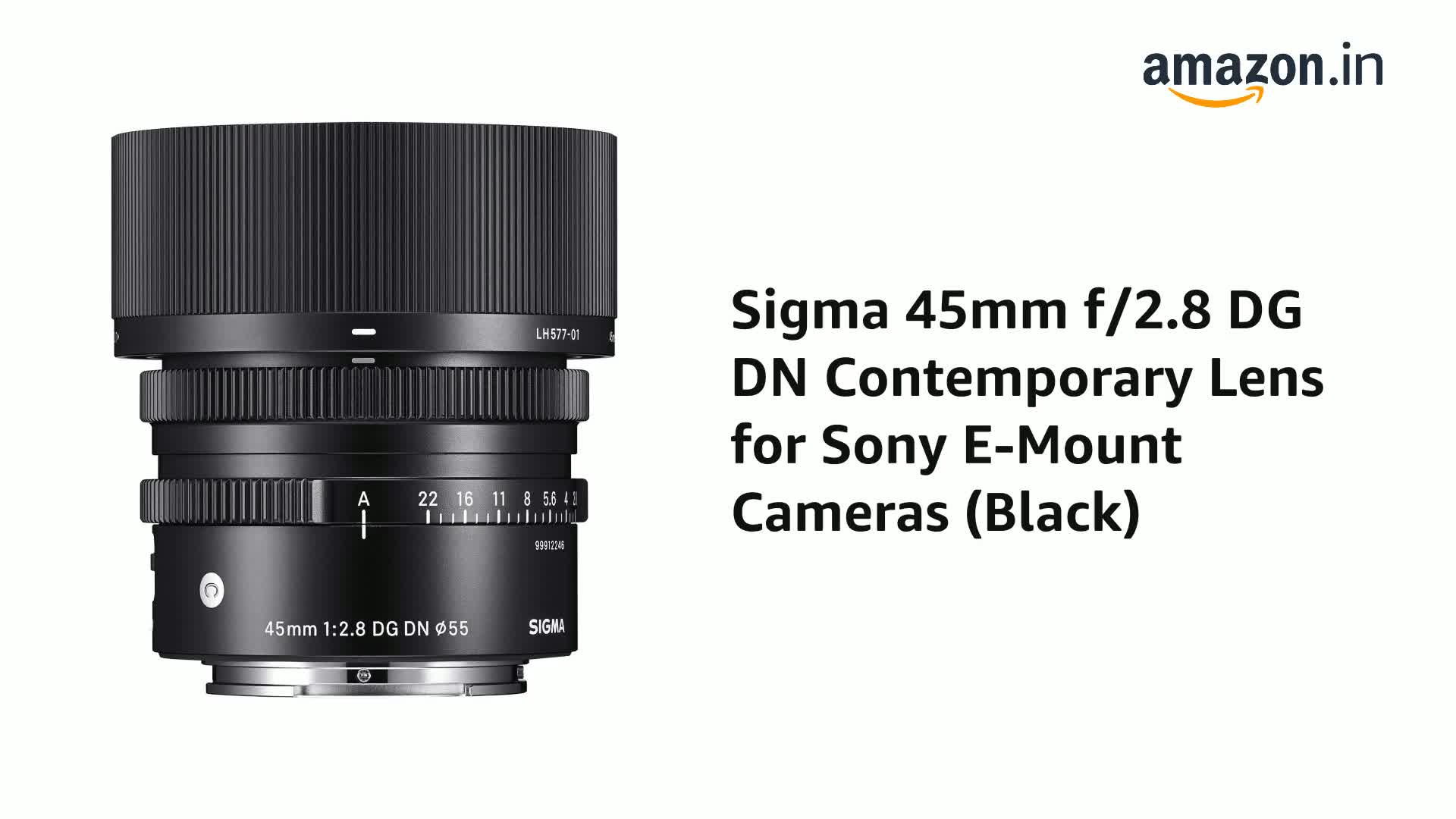Sigma 45mm f/2.8 DG DN Contemporary Lens for Sony E-Mount Cameras