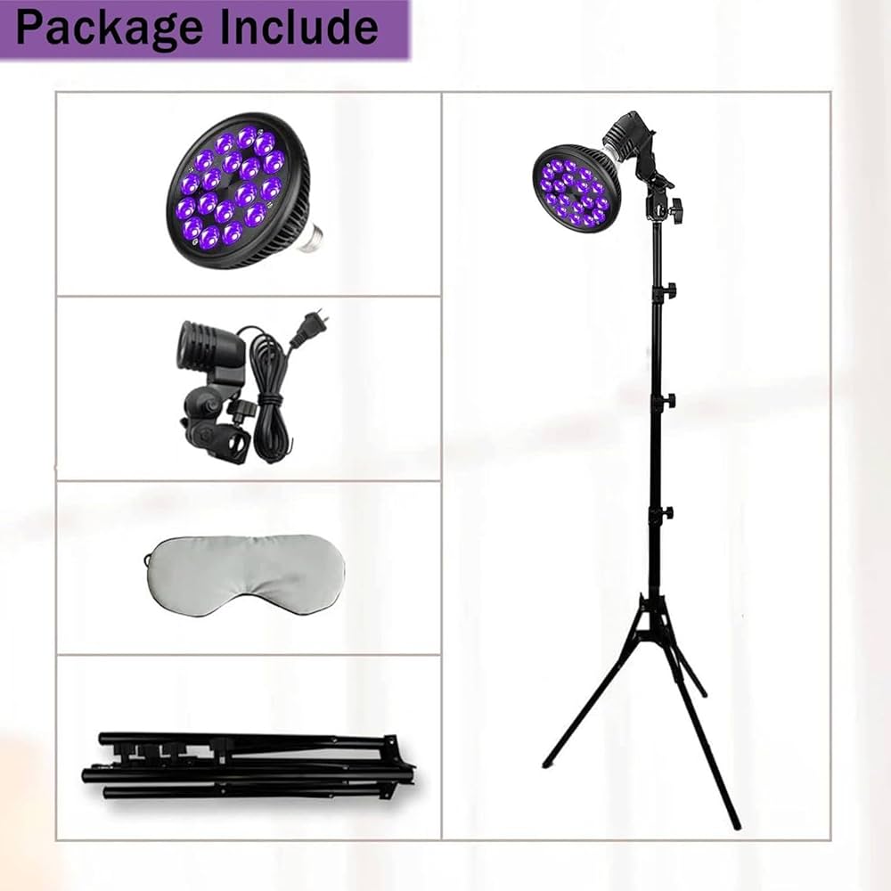 Amazon.co.jp: 54ワット日焼けランプ、三脚付き折りたたみ式ポータブル