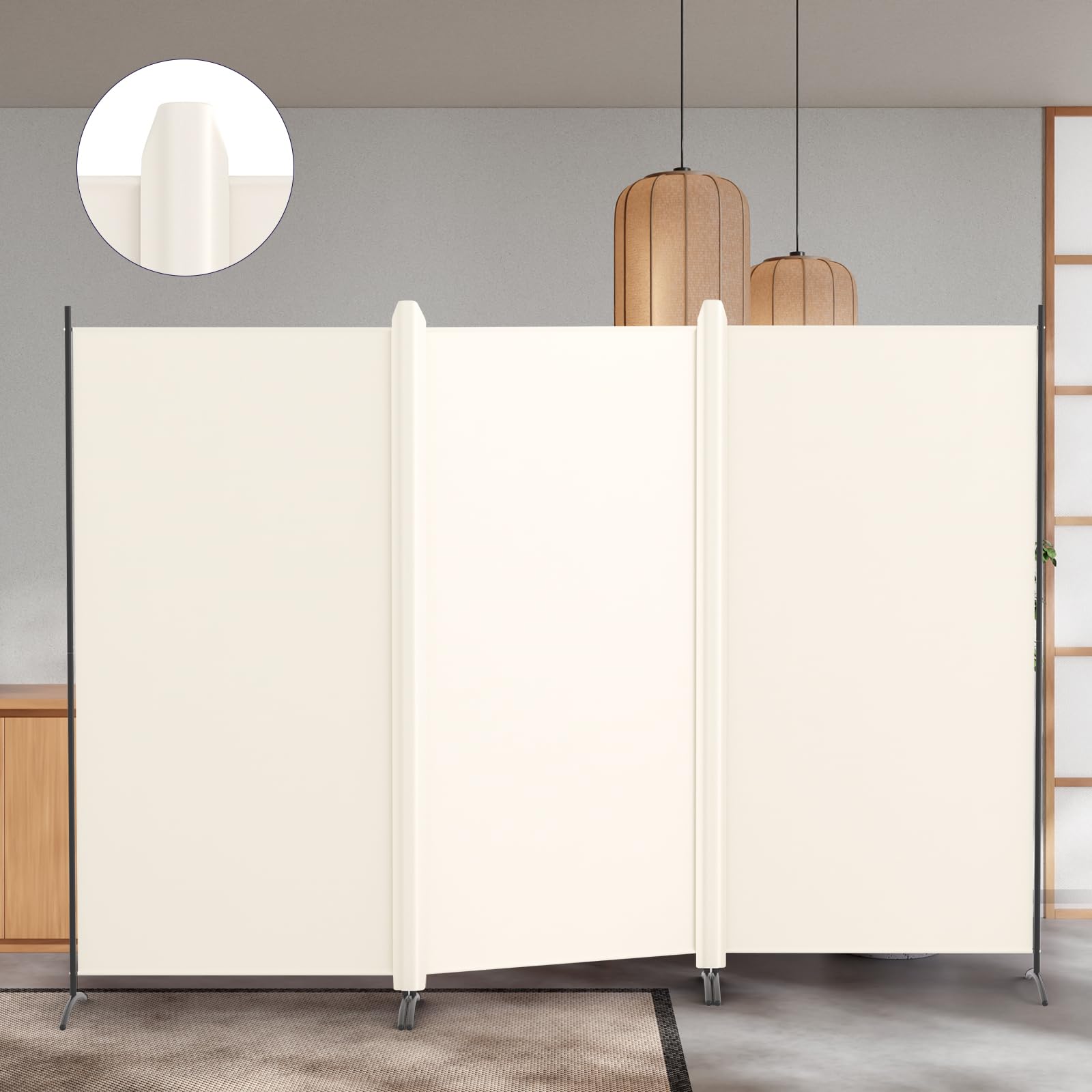 Amazon｜KELIXU パーテーション 間仕切り 3連 自立式 衝立 カバー