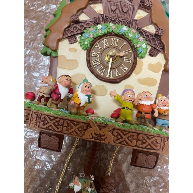 Amazon.co.jp: 7人の小人 掛け時計 時計 白雪姫 プリンセス インテリア