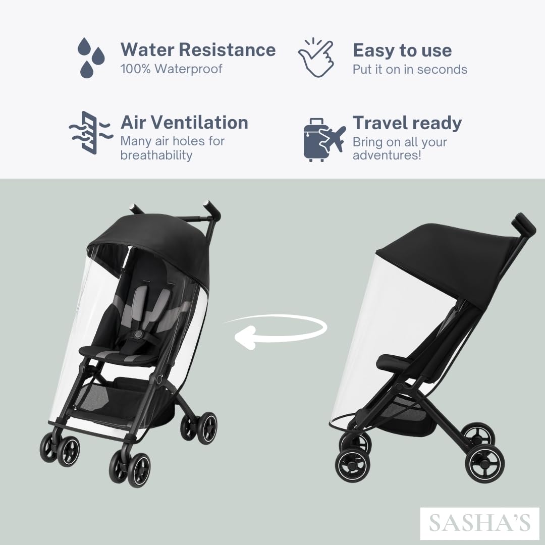 Amazon | Sashas 雨と風カバー gb Pocketit Plus 軽量ベビーカー用