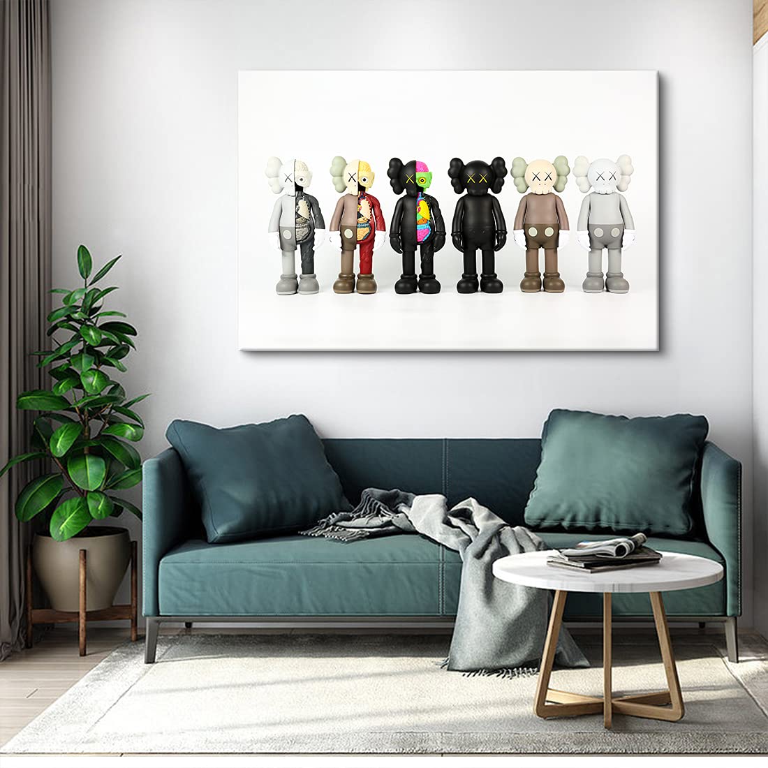 Amazon.co.jp: kawsアートパネル カウズ 画像装飾絵画 ポップ 絵画