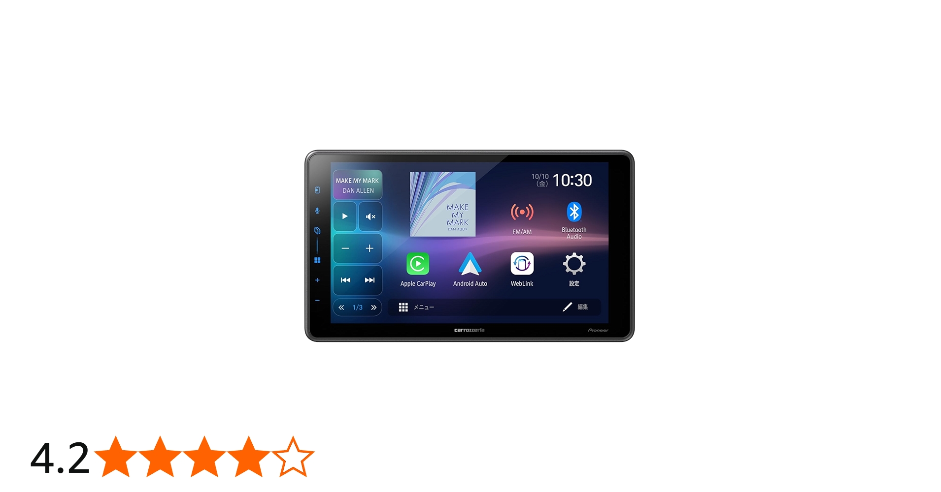 Amazon.co.jp: Pioneer ディスプレイオーディオ DMH-SF600 9インチ