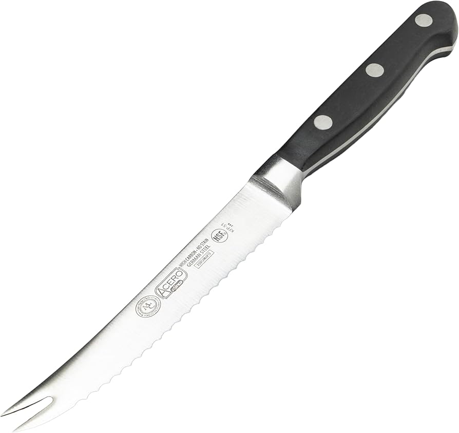 Amazon.com: Winco KFP-51 Acero Tomato Knife 5