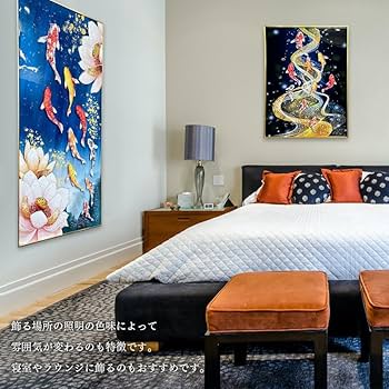 Amazon.co.jp: アート パネル 運気が上がる 金運 出世運 幸運 黄色