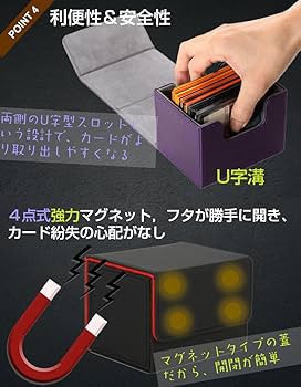 Amazon.co.jp: Venssu デッキケース トレカケース ストレージボックス
