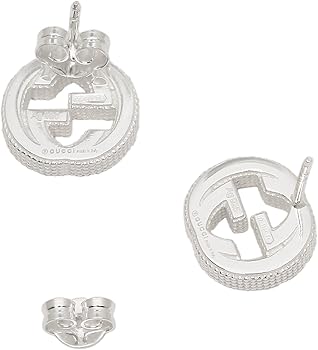 Amazon.co.jp: [グッチ]ピアス インターロッキングG シルバー