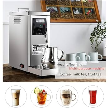 Amazon | 電気ミルク泡立て器蒸気誘導ミルクスチーマーホーム商業用