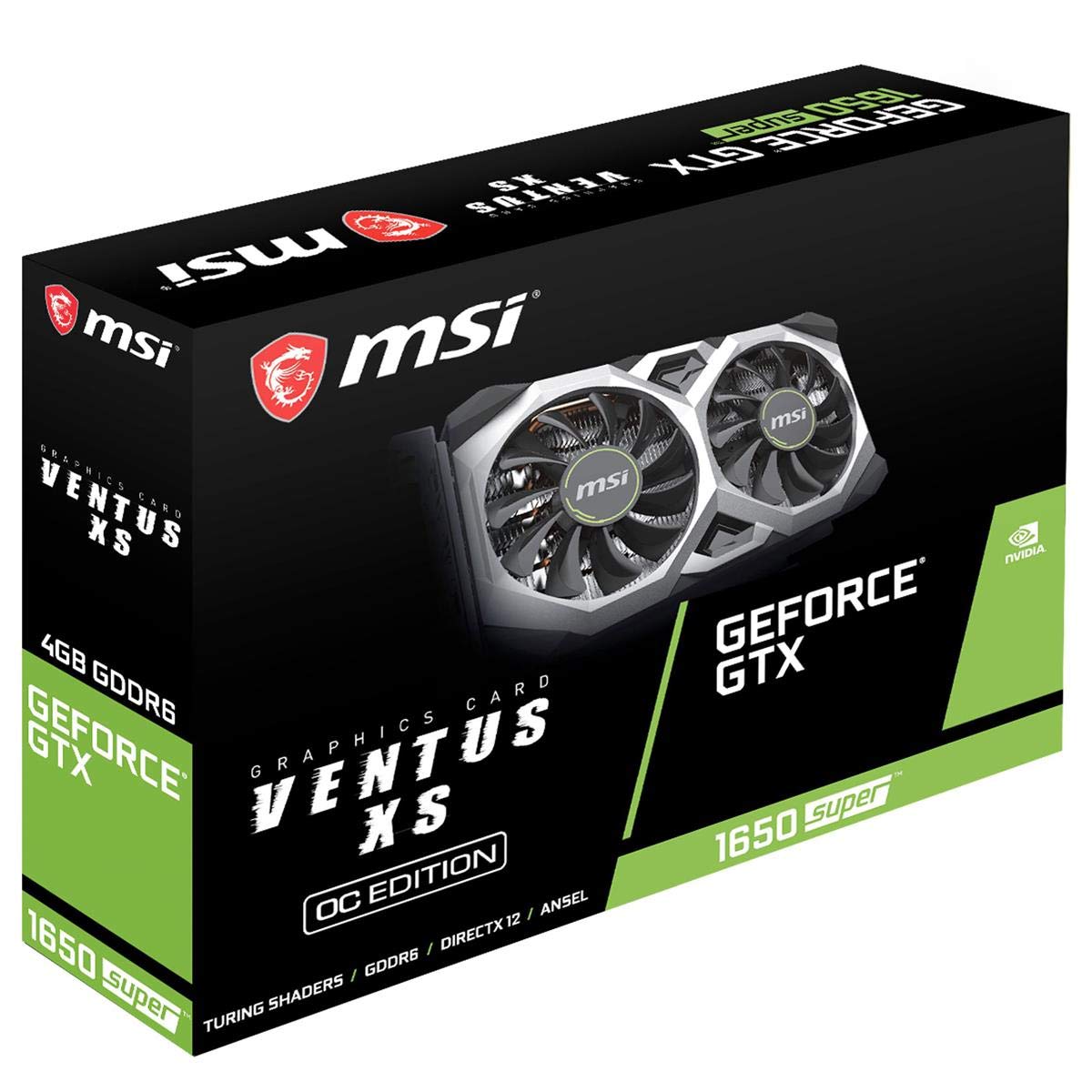 Amazon | MSI GeForce GTX 1650 SUPER VENTUS XS OC グラフィックス