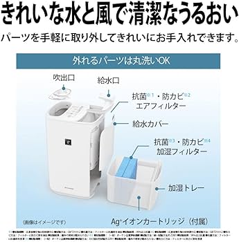 Amazon.co.jp: シャープ 加湿器 ハイブリッド 給水かんたん レギュラー