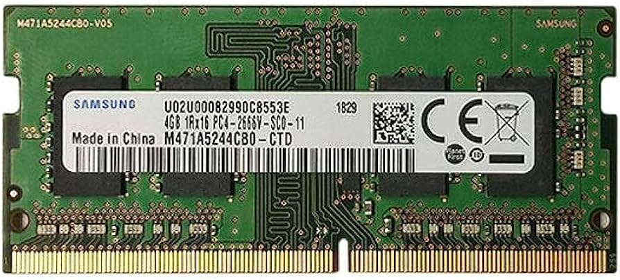 Samsung 4GB DDR4 PC4-21300, 2666MHZ, 260 PIN SODIMM, 1.2V, CL 19