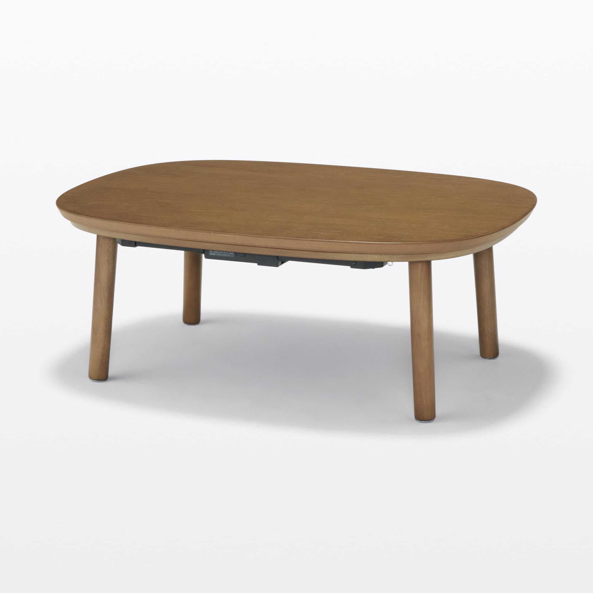 Amazon | 無印良品 楕円こたつ ダークブラウン 小 幅97×奥行72×高さ