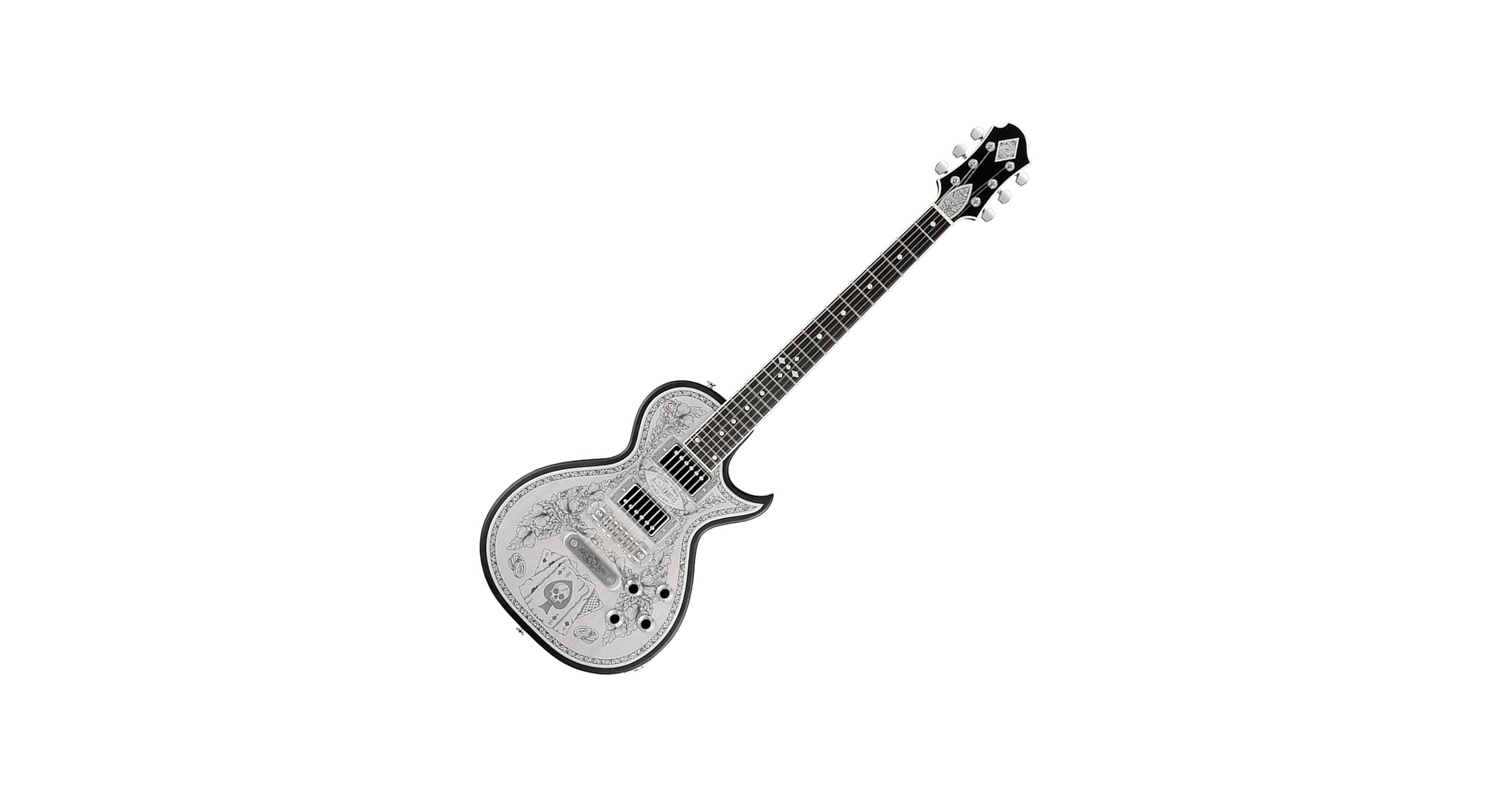 Amazon | Zemaitis ゼマイティス Metal Fronts Aces & Eights, Black