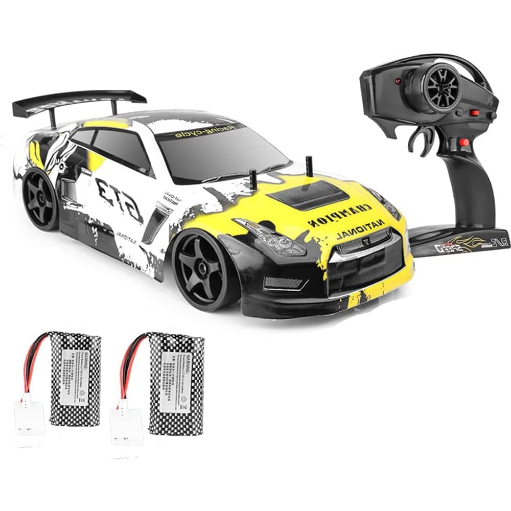 Amazon.co.jp: HJLXMF 1/10 2.4G RC ドリフトカー 17.7インチ 70km/h